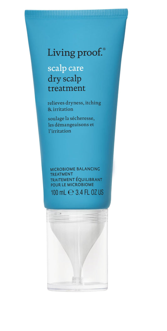 Living Proof bottle front packaging showing treatment and benefits
