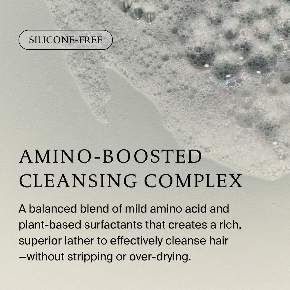 Living Proof with conditioner staged for combined repair benefit