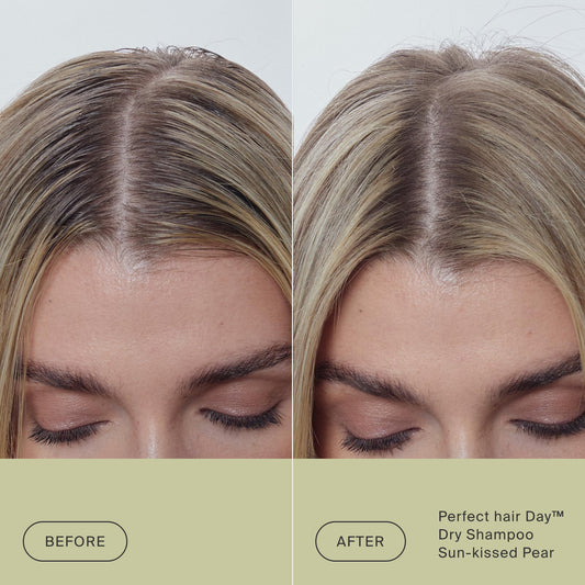Living Proof spray nozzle close-up demonstrating precise, easy application benefit
