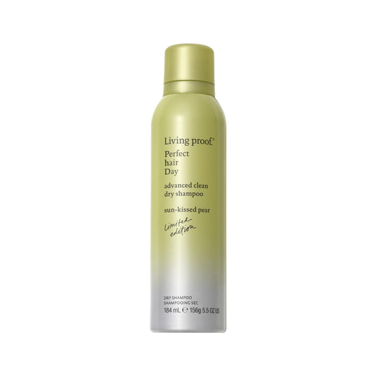 Living Proof front packaging shows limited edition sun-kissed pear scent and benefit