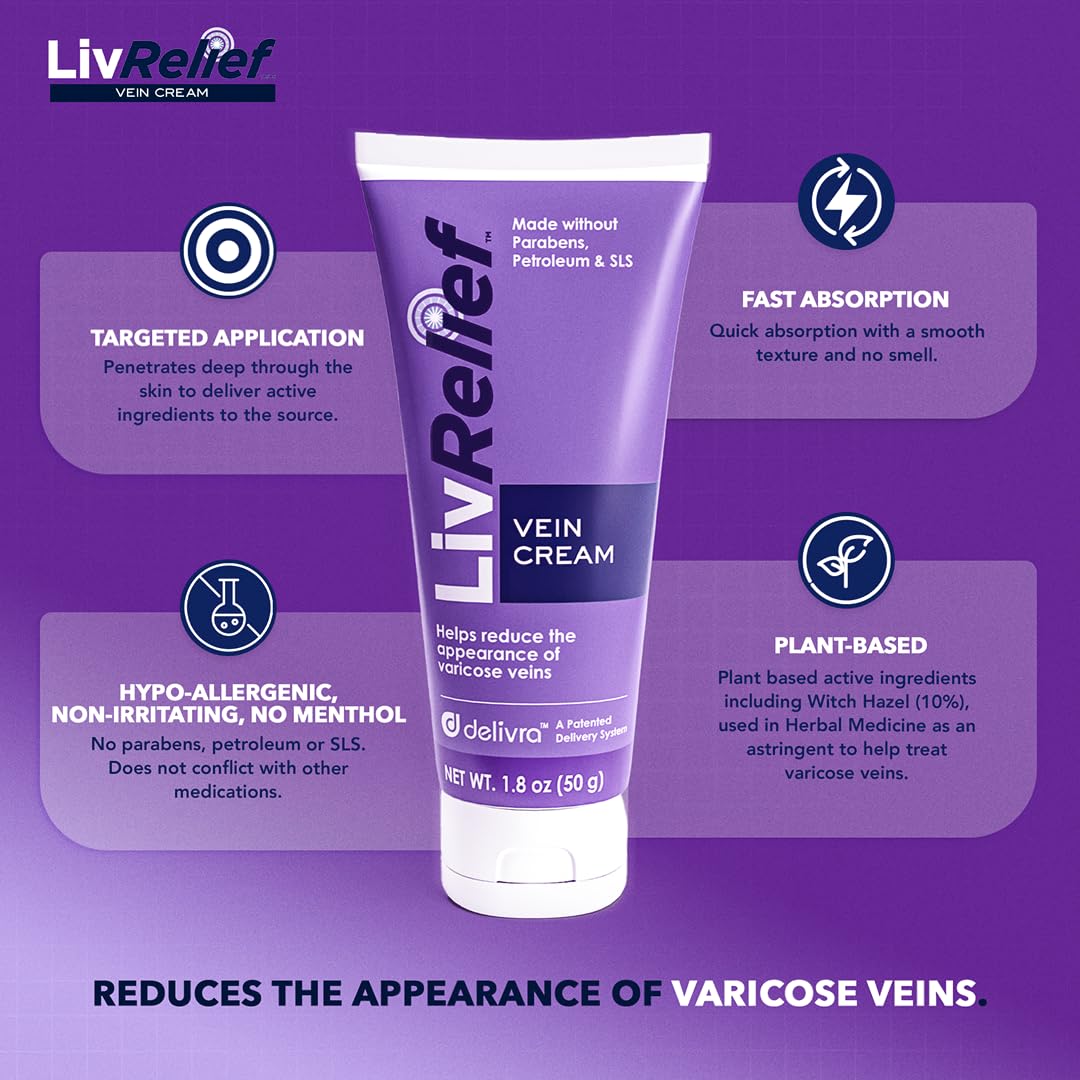 LivRelief cream texture close-up showing smooth, absorbable formula