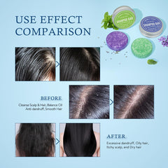 LIYALAN shampoo bar in hand producing lather to gently cleanse scalp