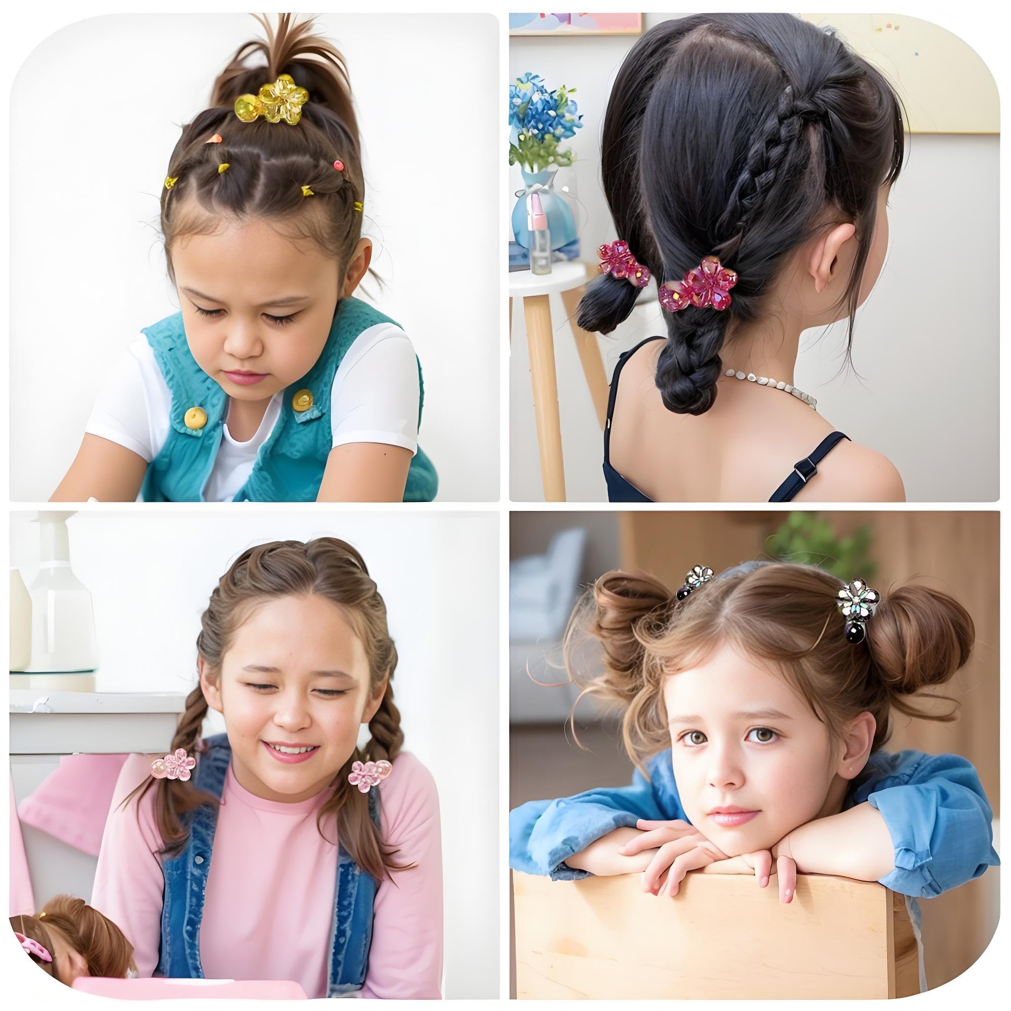 LIYAZHIL child wearing hair tie outdoors, stays in place during play benefit