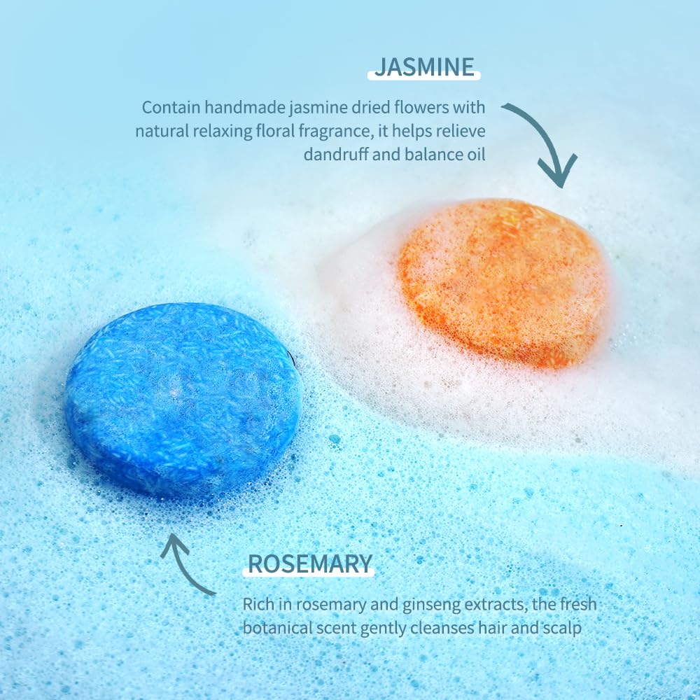 LIYALAN shampoo bars resting on a draining dish to prolong bar lifespan