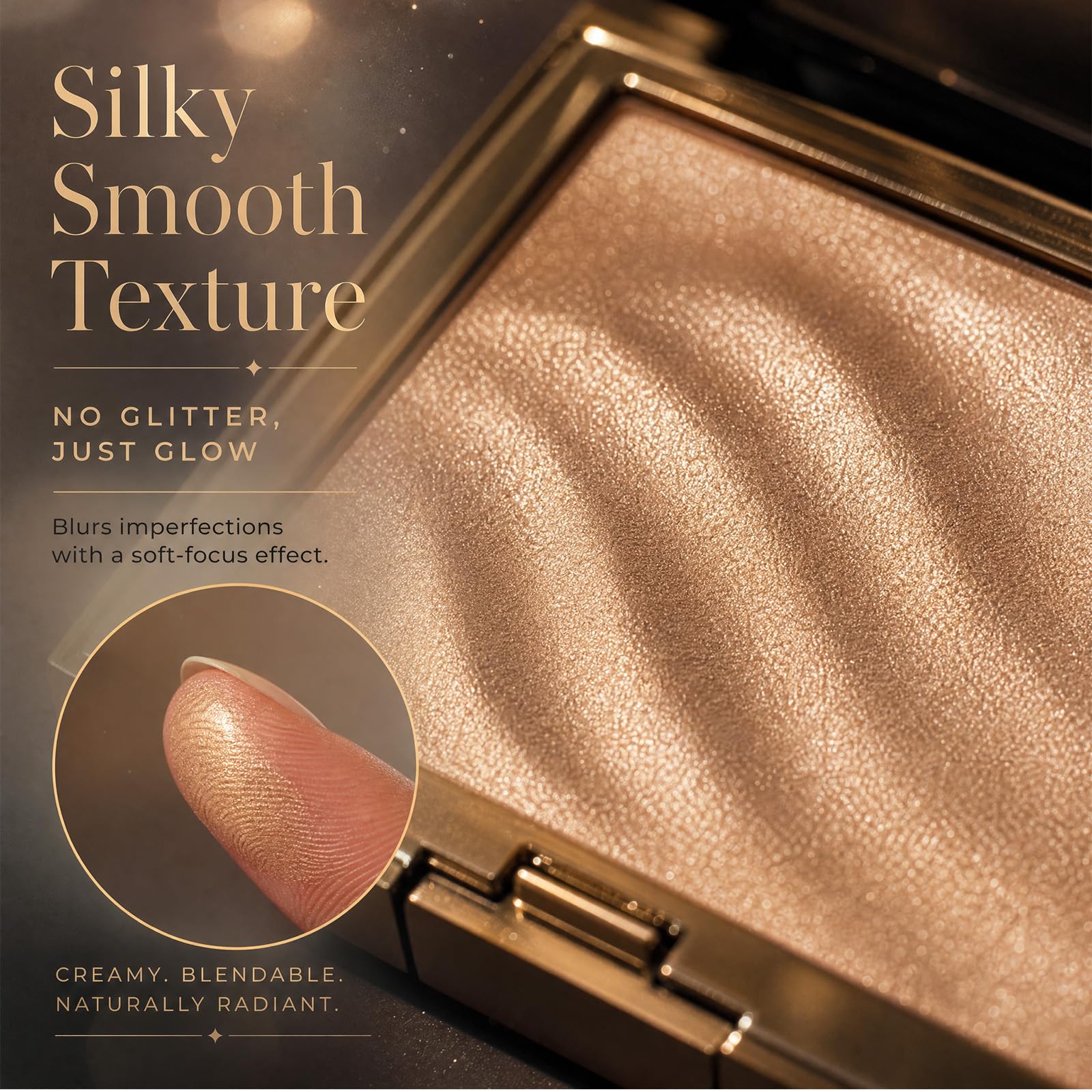 Liyloihi open baked powder close-up showing creamy pearl texture for smooth blend