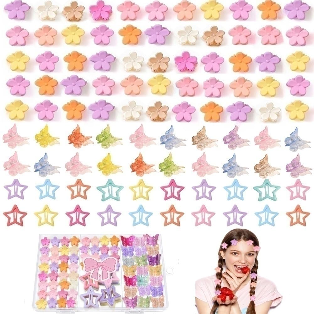 Lizioo front packaging showing whole 120 clip assortment and tidy storage