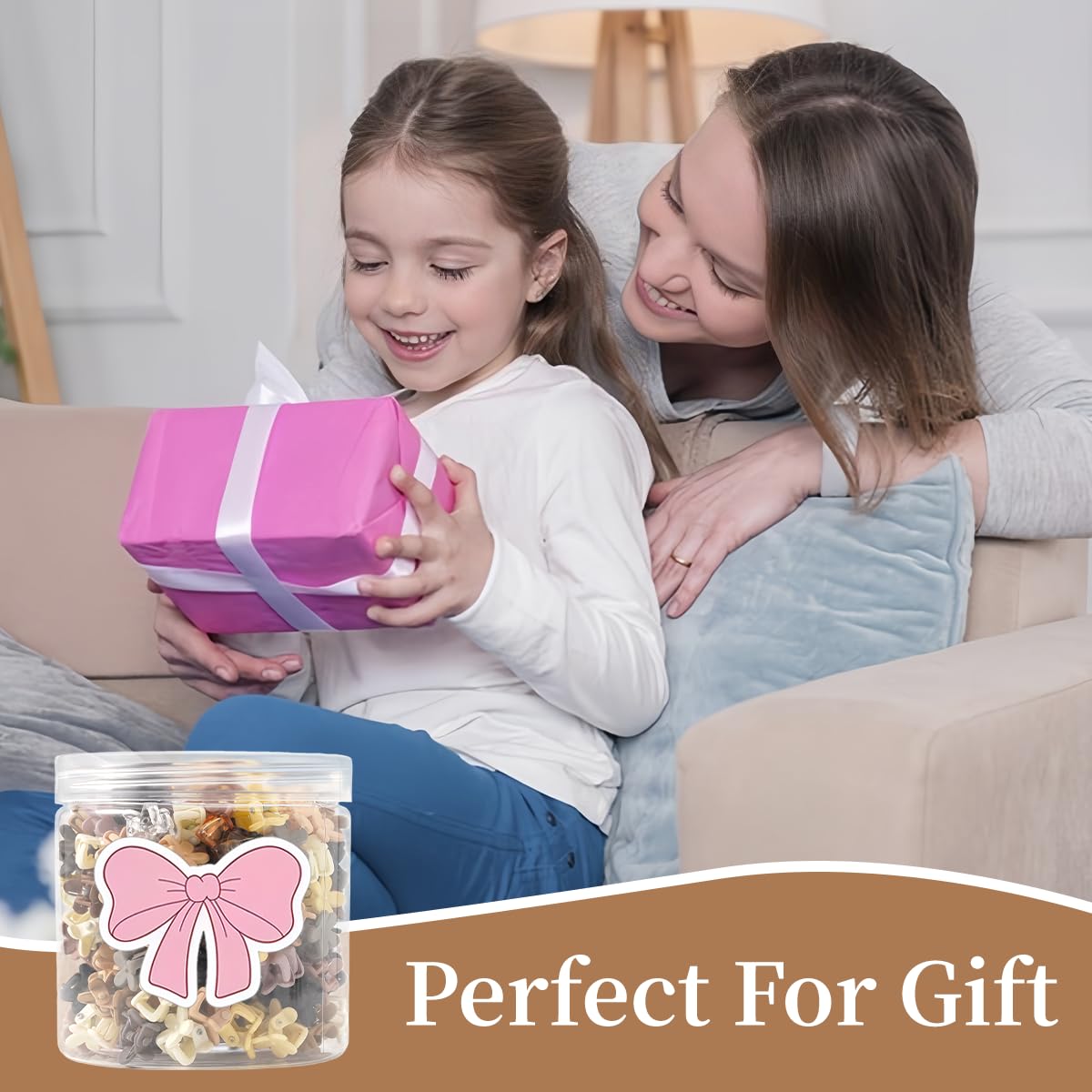 Lizioo gift box with pink bow ready for giving and easy presentation