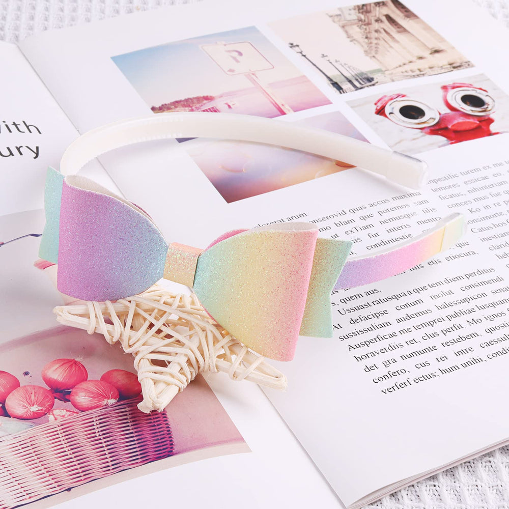 Lizioo headband beside ruler showing diameter and stretch-fit sizing