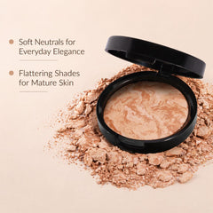 llasido marbleized powder texture close-up showing silky finish and blendability