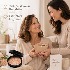 llasido bronzer on model cheek showing sculpted contour and natural warmth