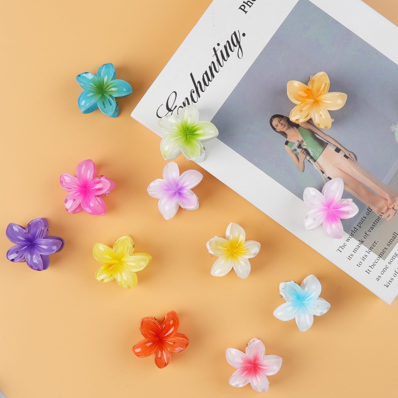 LLMSIX lifestyle photo at beach wearing clips — tropical accent for outfits