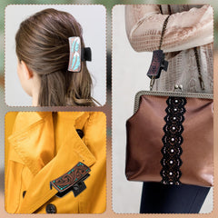 LLOUSSAK clip beside ruler showing large size and measurement clarity