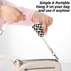 LLOUSSAK semicircular square clip detail showing smooth edges for gentle wear