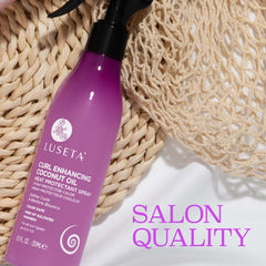 L LUSETA used with a diffuser for smoother, frizz-reduced styling