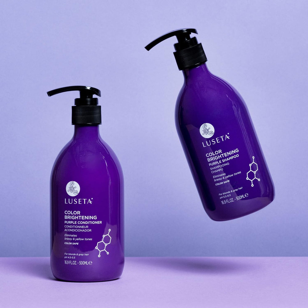 L LUSETA in-use scene applying product for brighter, cooler tones