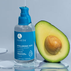 L LUSETA avocado argan shea butter trio representing natural nourishment and strength benefit