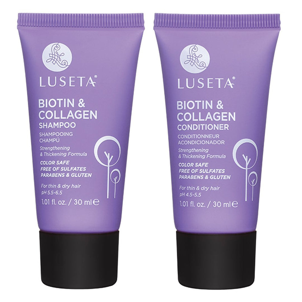 L LUSETA shampoo close-up of clear lather texture delivering gentle cleansing benefit