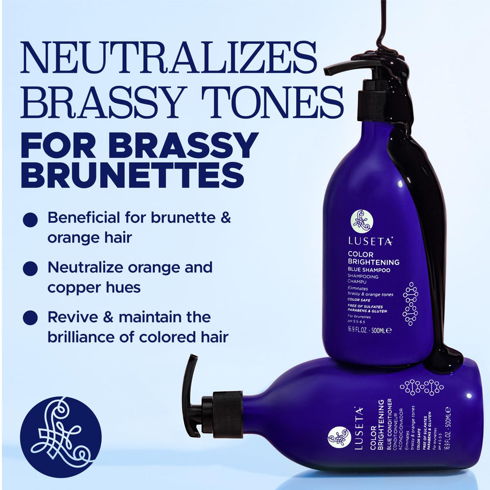 L LUSETA shampoo lather on hand showing gentle foaming and cleansing benefit