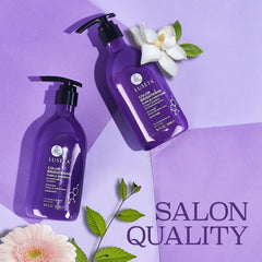 L LUSETA shampoo texture creating violet lather to neutralize brassiness