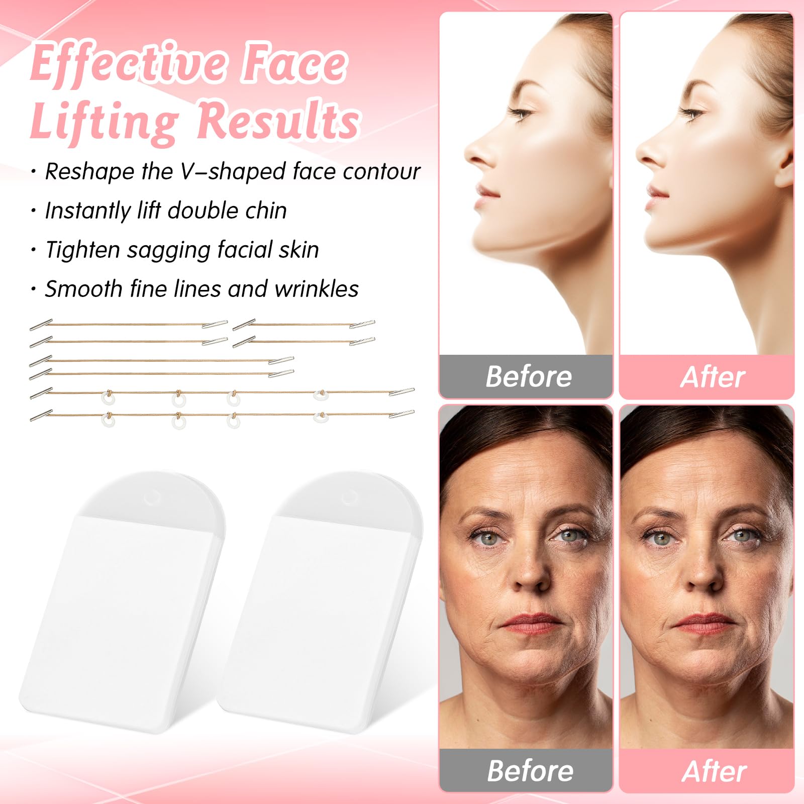 Lnngub jawline lift before and after showing clearer contour