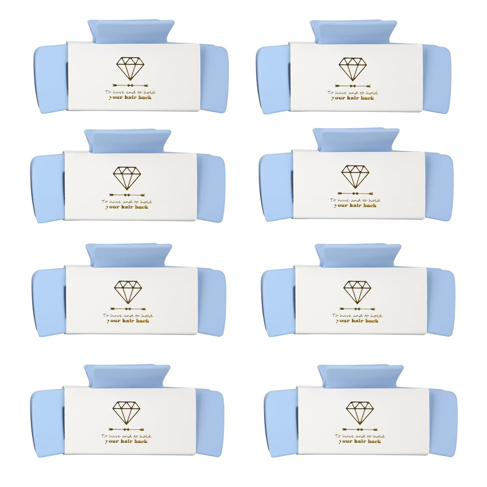 Loanzeg dusty blue front packaging showing set of eight clips and gift card benefit cohesive gifting
