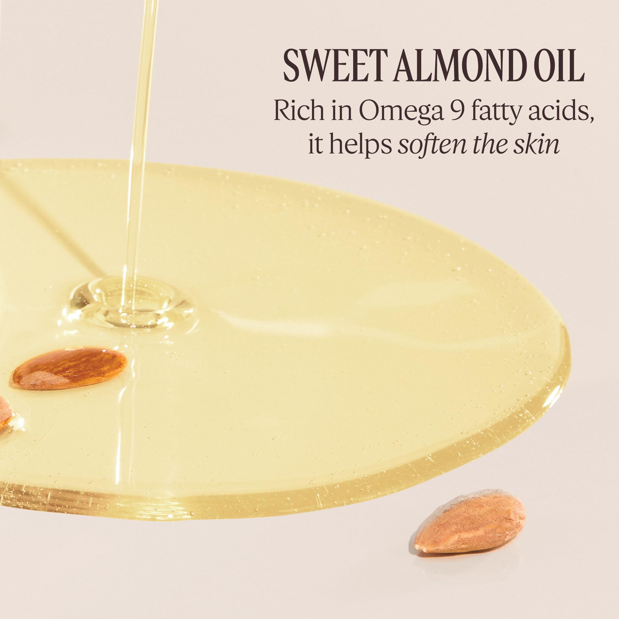L'OCCITANE almond milk veil applied on arm illustrating instant absorption and softness