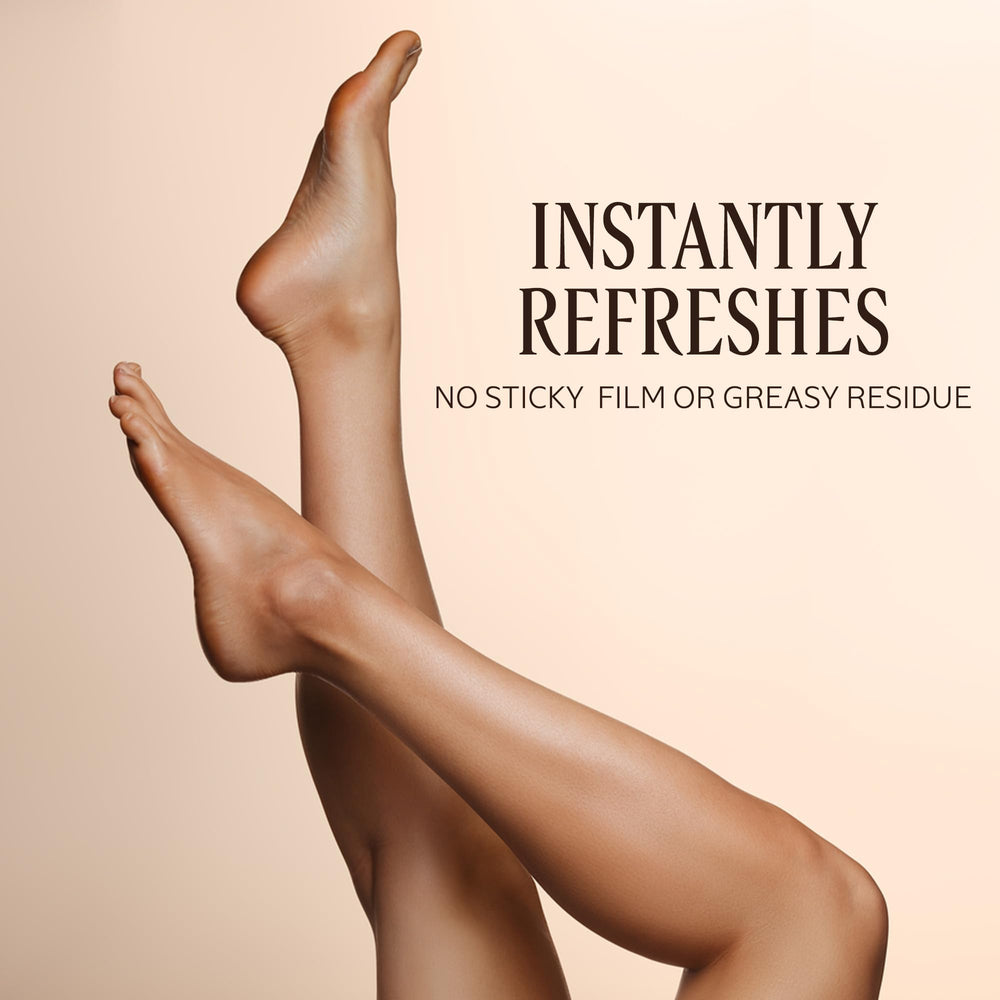 L'OCCITANE cream being massaged into heel to soften rough skin
