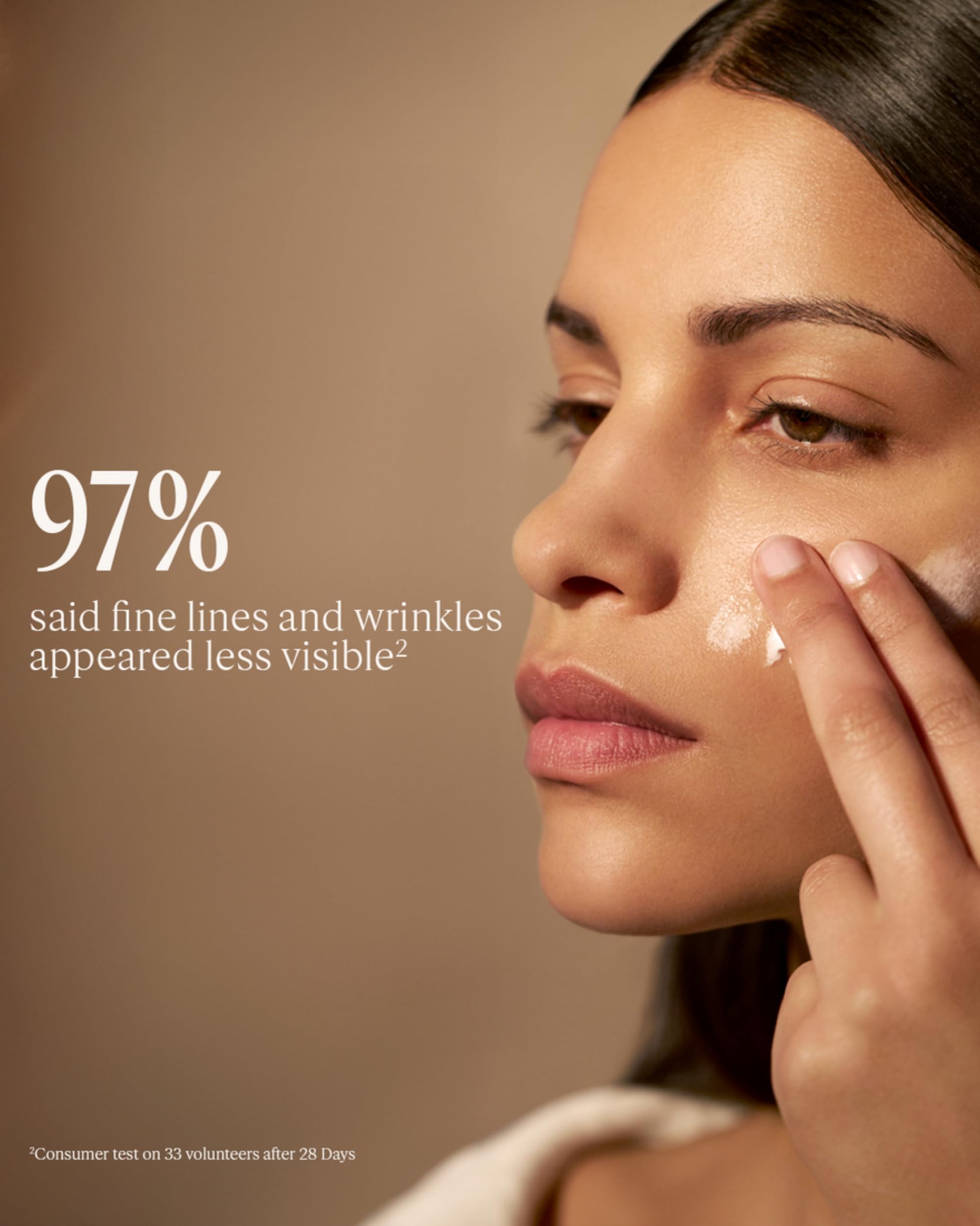 L'OCCITANE cream on fingers ready to apply for immediate moisturizing effect