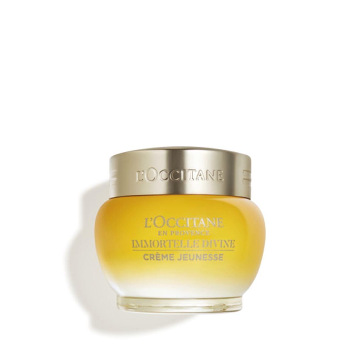 L'OCCITANE Immortelle Divine Cream jar front showing premium packaging and hydration benefit