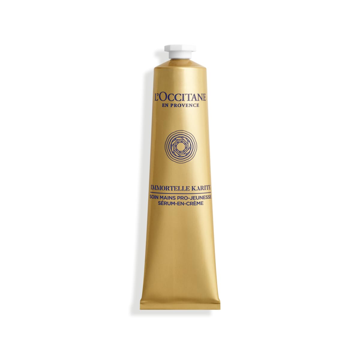 L'Occitane front tube view showing product and branding for easy recognition
