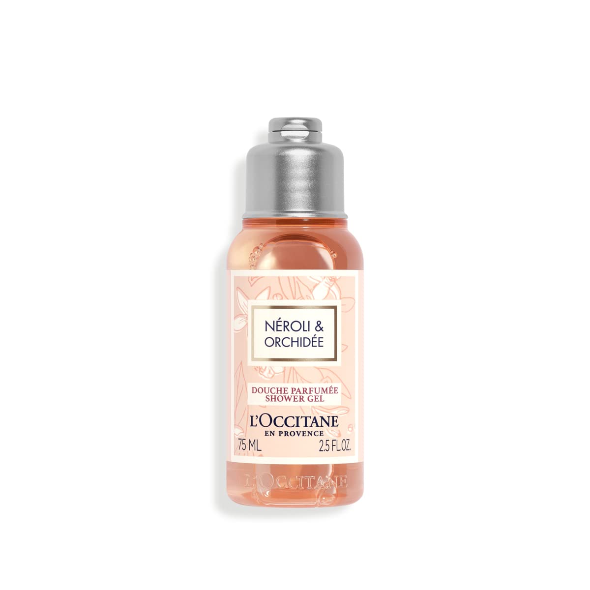 L'OCCITANE front bottle view showing label and travel size convenience