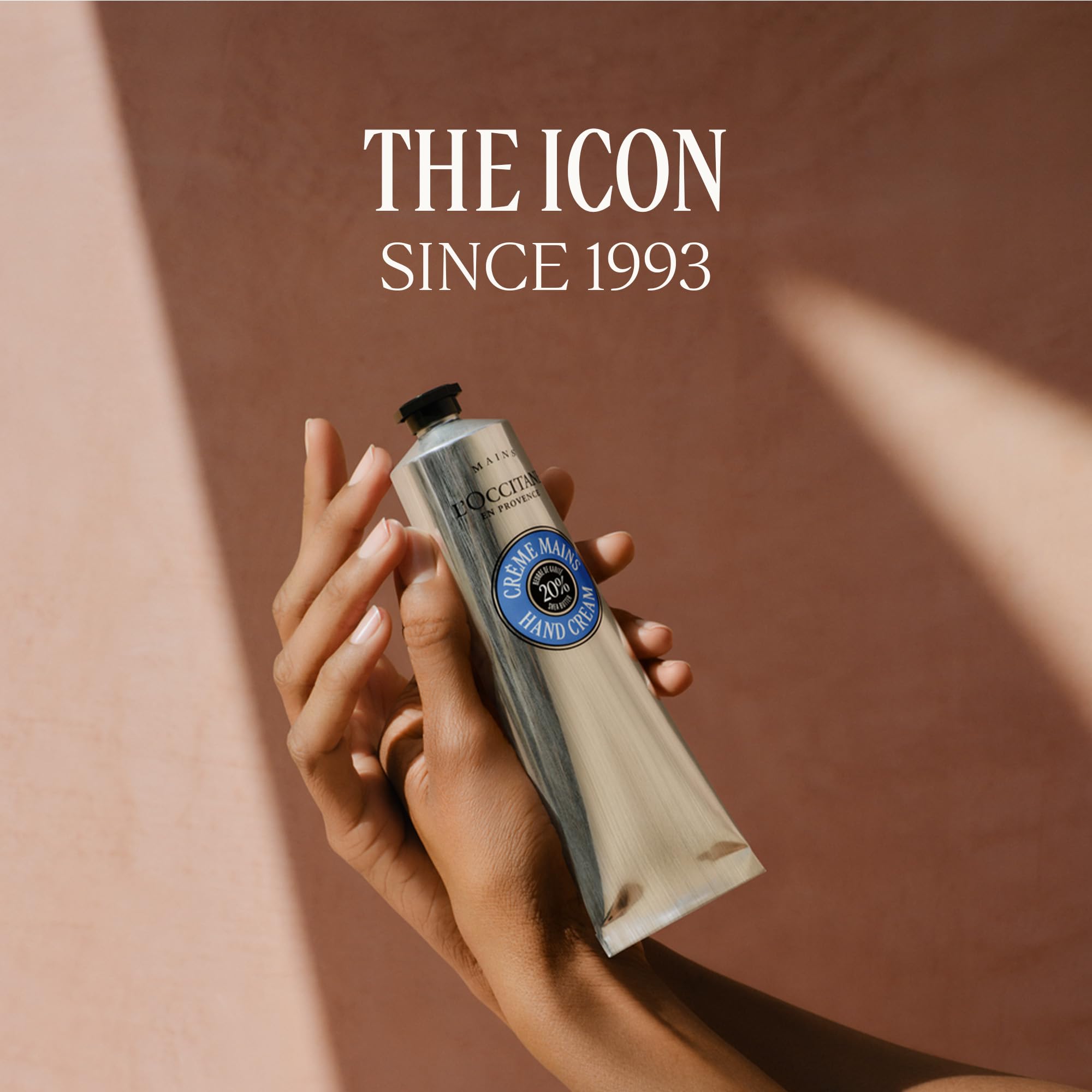 L'OCCITANE product with packaging emphasizing recyclable materials benefit