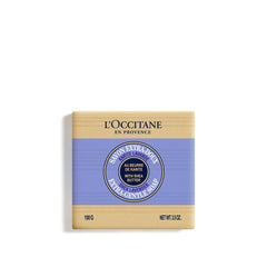 L'OCCITANE shea lavender bar front view showing clean design and gentle scent
