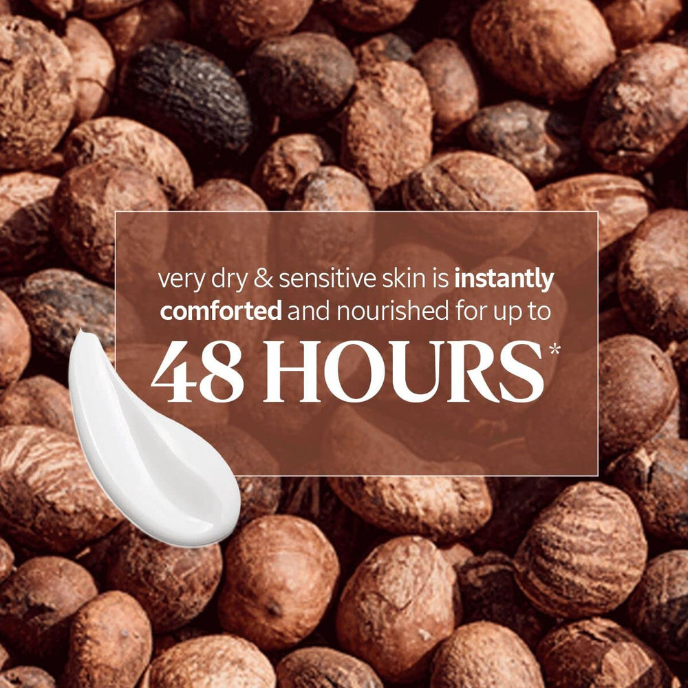 L'Occitane close-up of creamy texture highlighting rich hydration