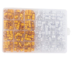 loceast plastic storage box with gold and silver cuffs, organized travel benefit