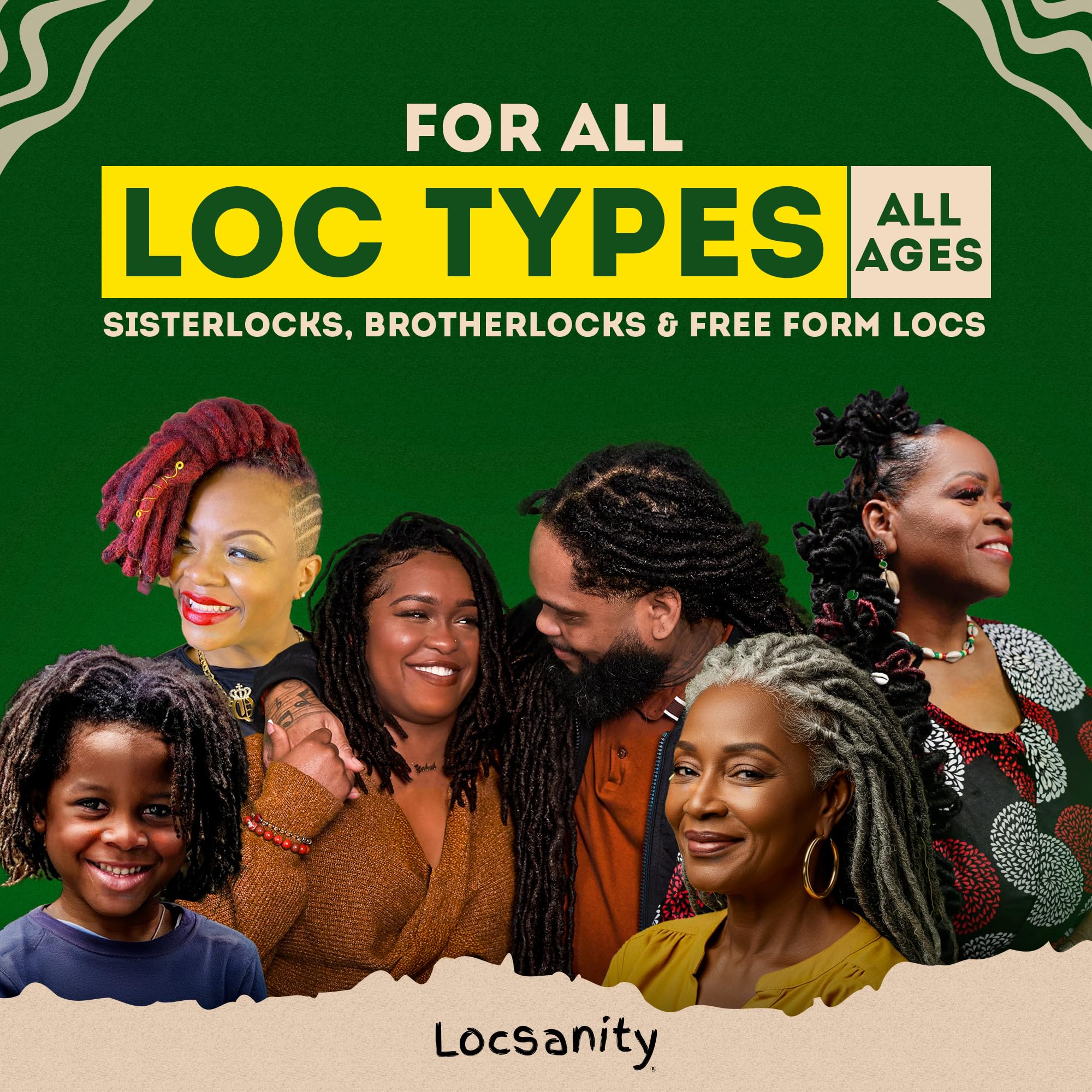 Locsanity being applied to scalp showcasing cooling relief and soothing benefit