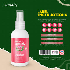 Locsanity ingredient label detail highlighting natural plant-based formula