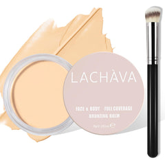 LOKFAR concealer pot front showing label and compact design for easy travel
