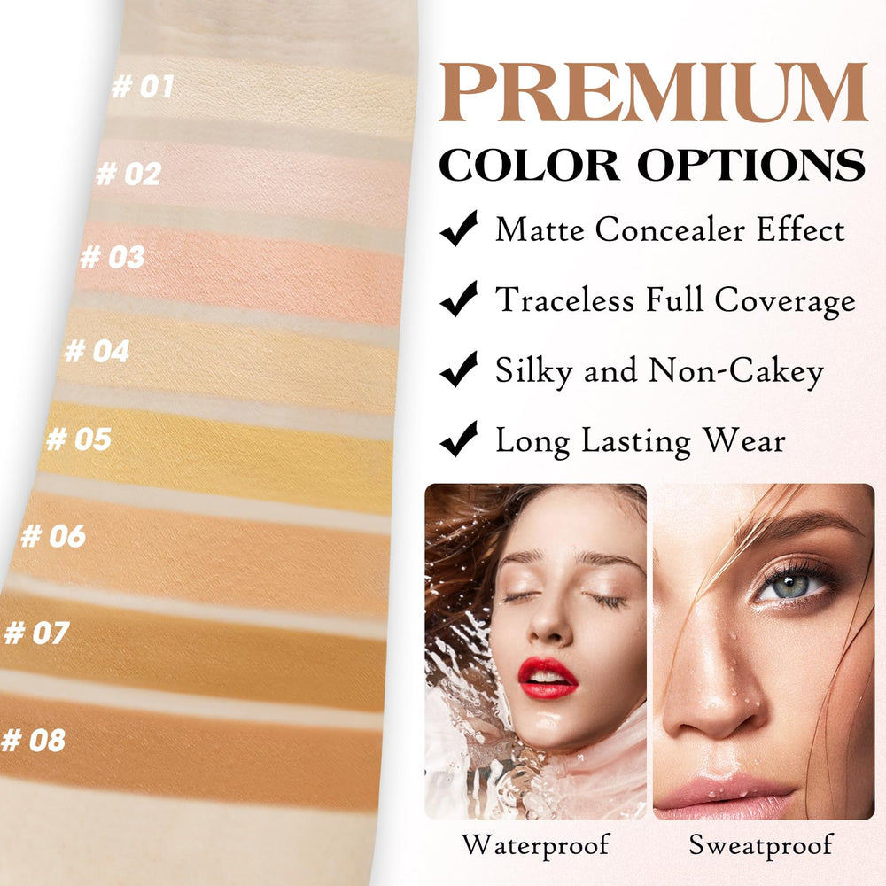 LOKFAR concealer with brush detail highlighting precise application and control