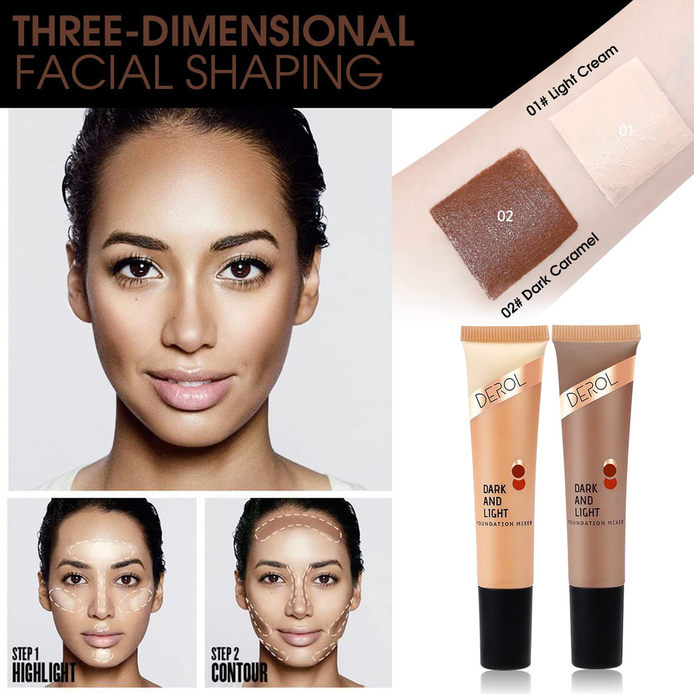 LOKFAR foundation mix application on skin for seamless color correction