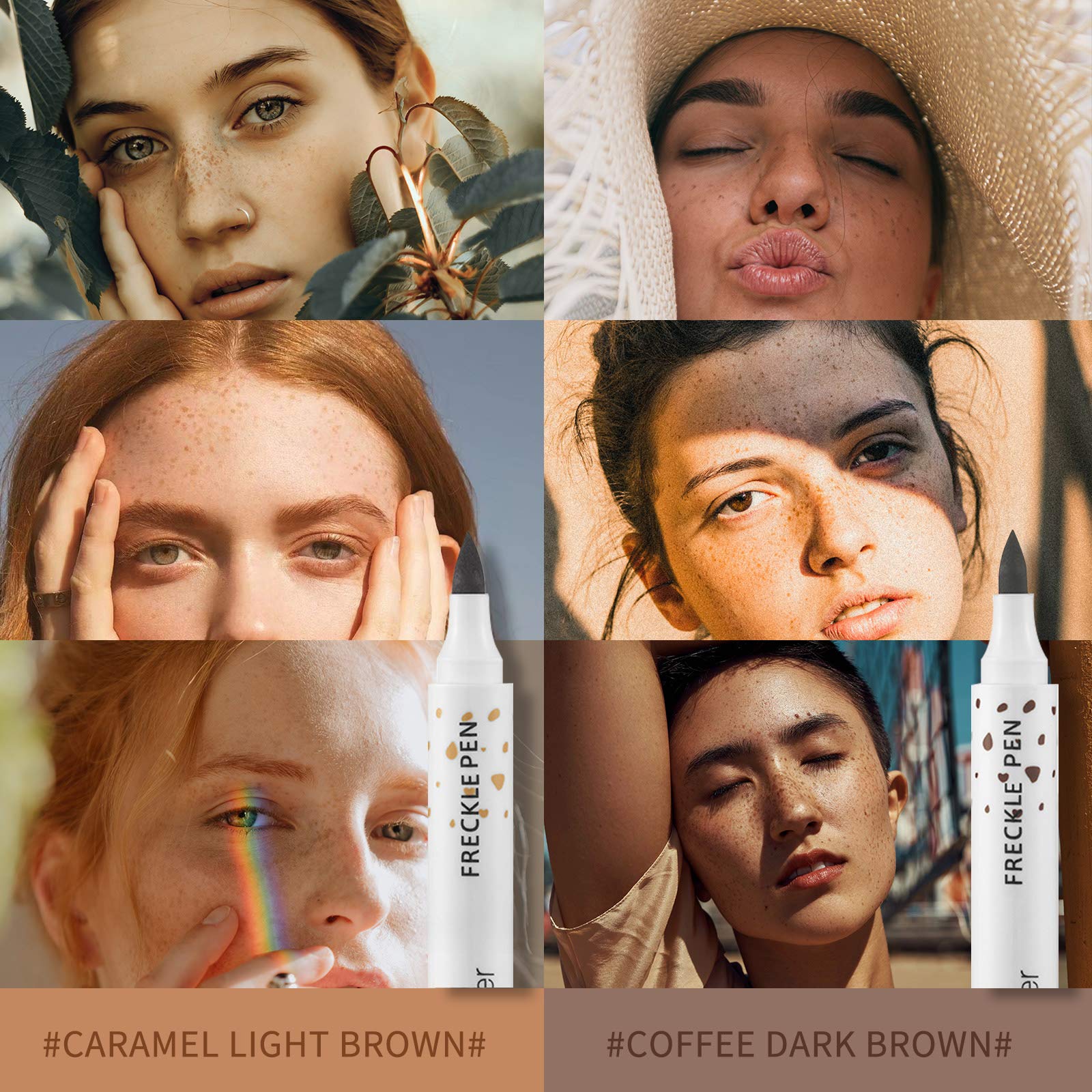 LOKFAR swatches of both light brown shades for realistic depth