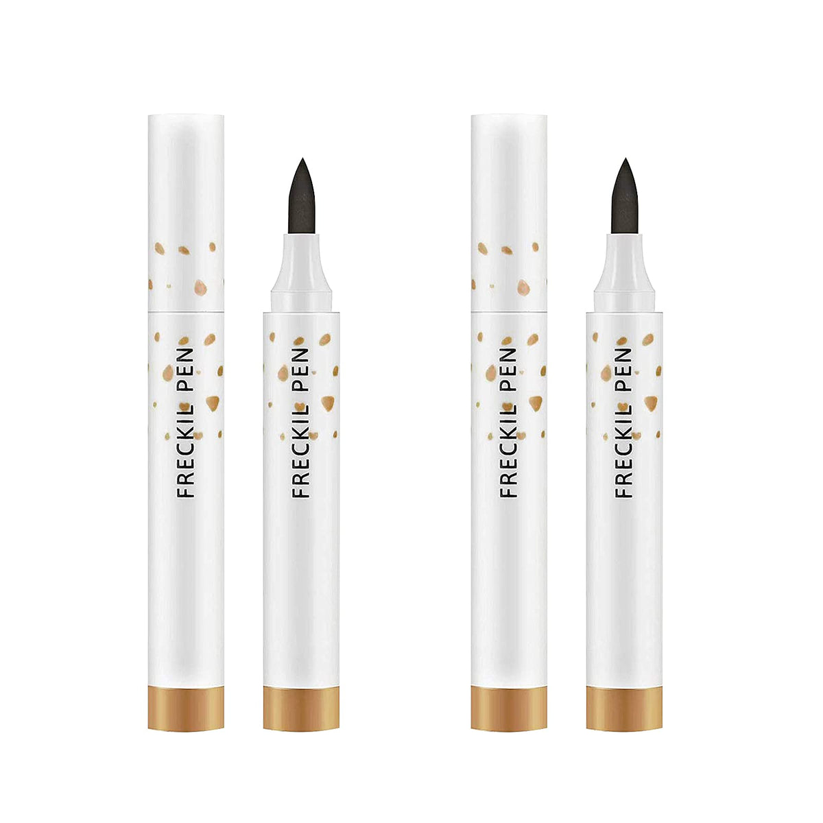 LOKFAR pen front packaging showing two light brown pens and benefits