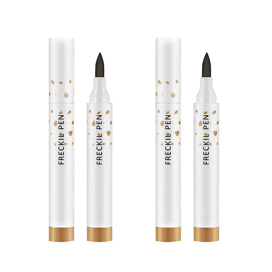 LOKFAR pen front packaging showing two light brown pens and benefits