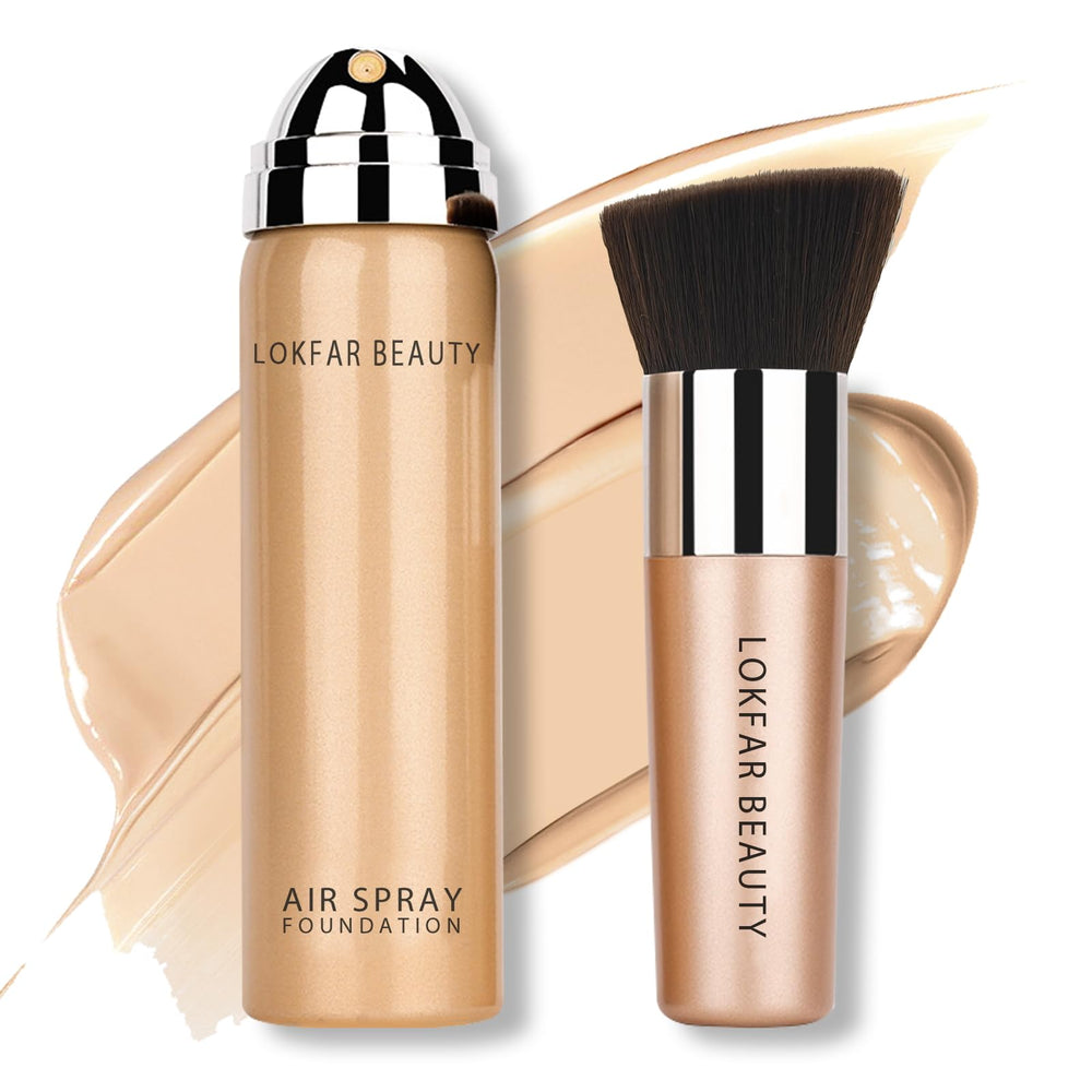 LOKFAR front packaging showing spray bottle and brush, compact convenience