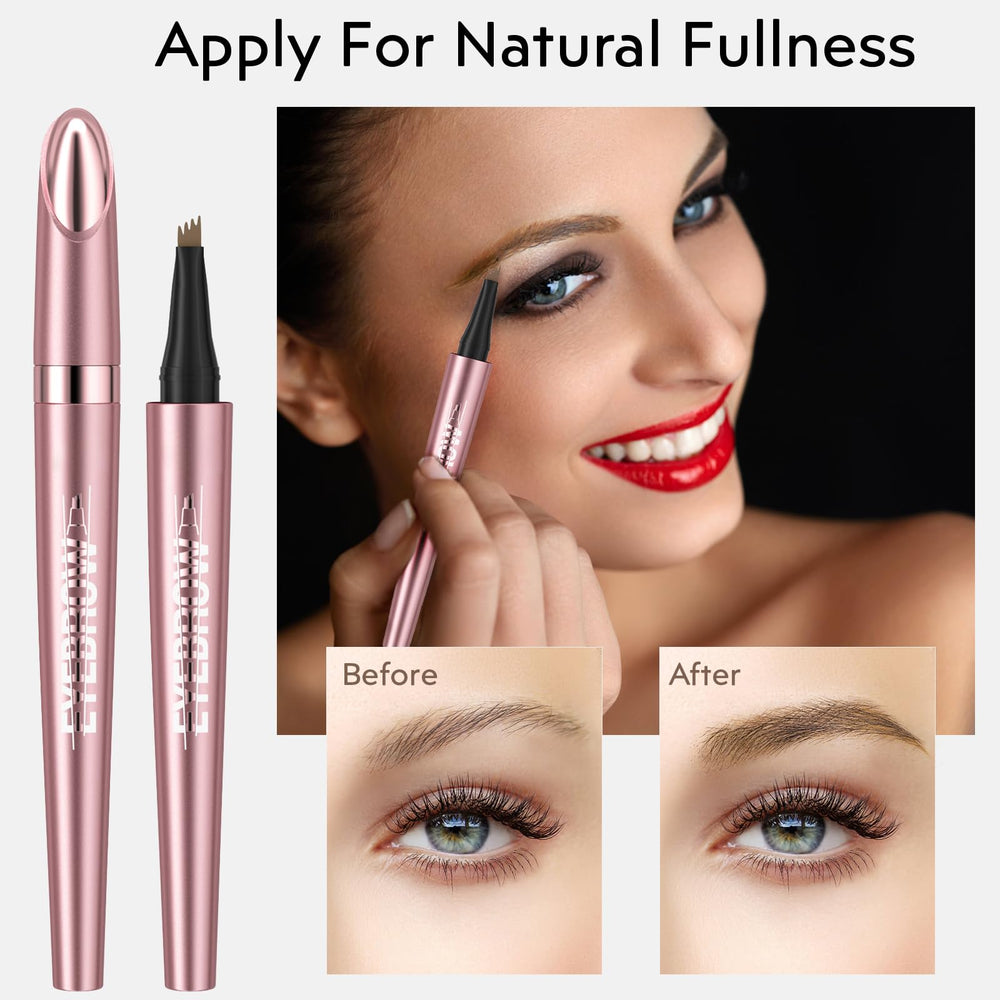 LOKFAR pen drawing fine strokes on eyebrow for realistic finish