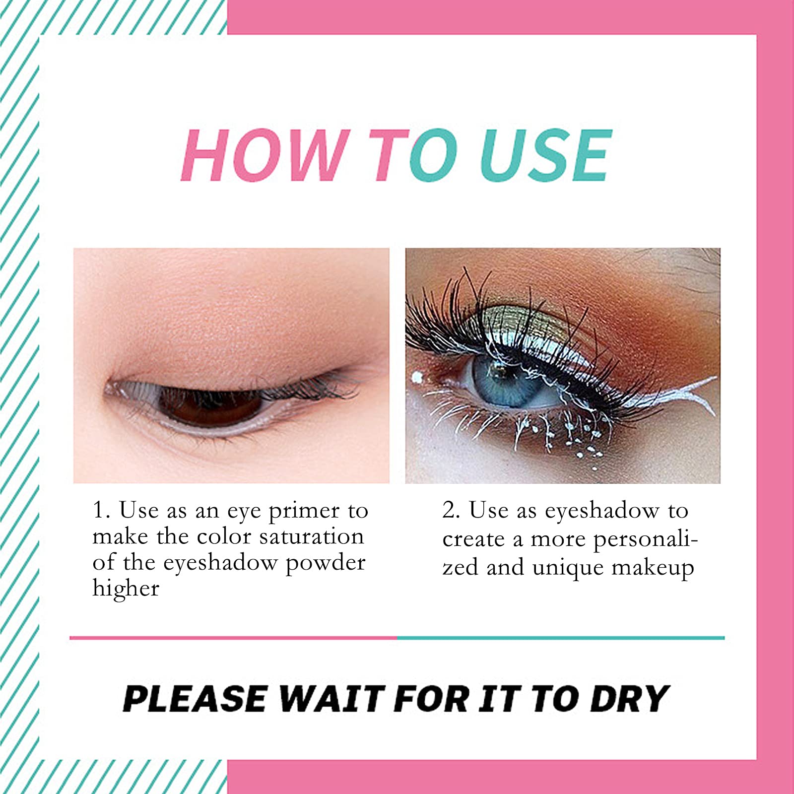 LOKFAR applied on oily lid showing matte finish, crease-control benefit