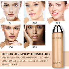 LOKFAR foundation texture on skin demonstrating silky blendability and hydration