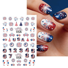 Loknrae close-up of American flag decal offering bold red white blue accent