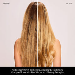 LolaVie shampoo in shower showing effective cleansing and bond support
