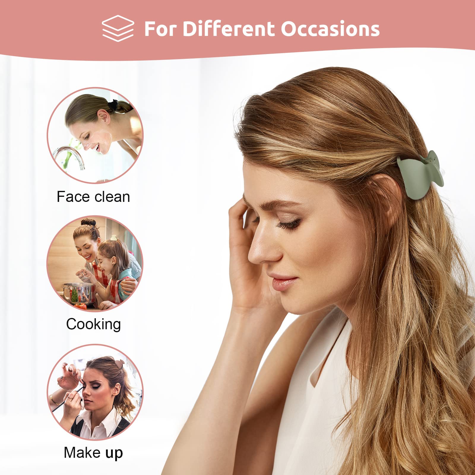 Lolalet clip on bathroom vanity during beauty routine for hands-free convenience